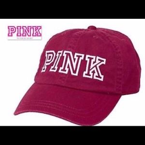 Maroon PINK by Victoria Secret hat cap